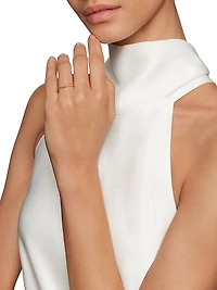 DY Cable Band Ring 18K Rose Gold, 2mm