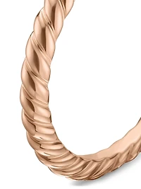 DY Cable Band Ring 18K Rose Gold, 2mm