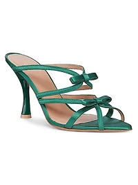 Malone Souliers x Tabitha Simmons Bowrama 90MM Satin Sandals