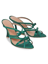 Malone Souliers x Tabitha Simmons Bowrama 90MM Satin Sandals