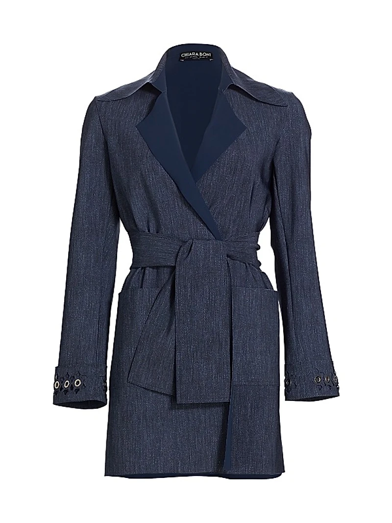 Diade Grommet-Cuff Trench Top