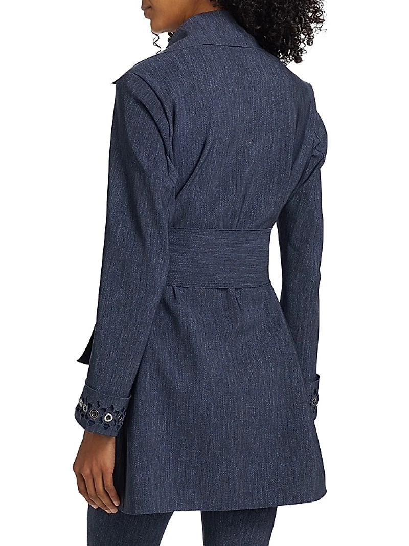 Diade Grommet-Cuff Trench Top