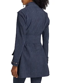 Diade Grommet-Cuff Trench Top