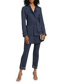 Diade Grommet-Cuff Trench Top