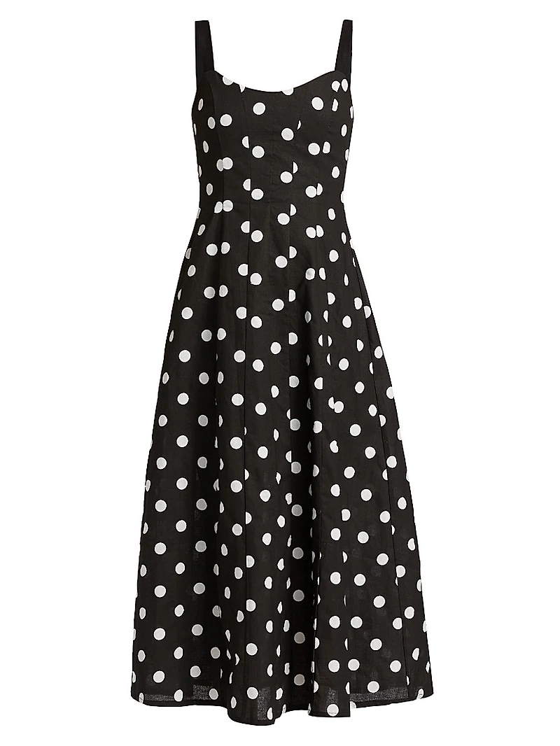 Clementine Polka Dot Maxi Dress
