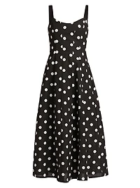 Clementine Polka Dot Maxi Dress