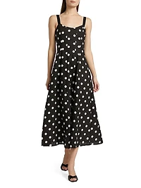 Clementine Polka Dot Maxi Dress