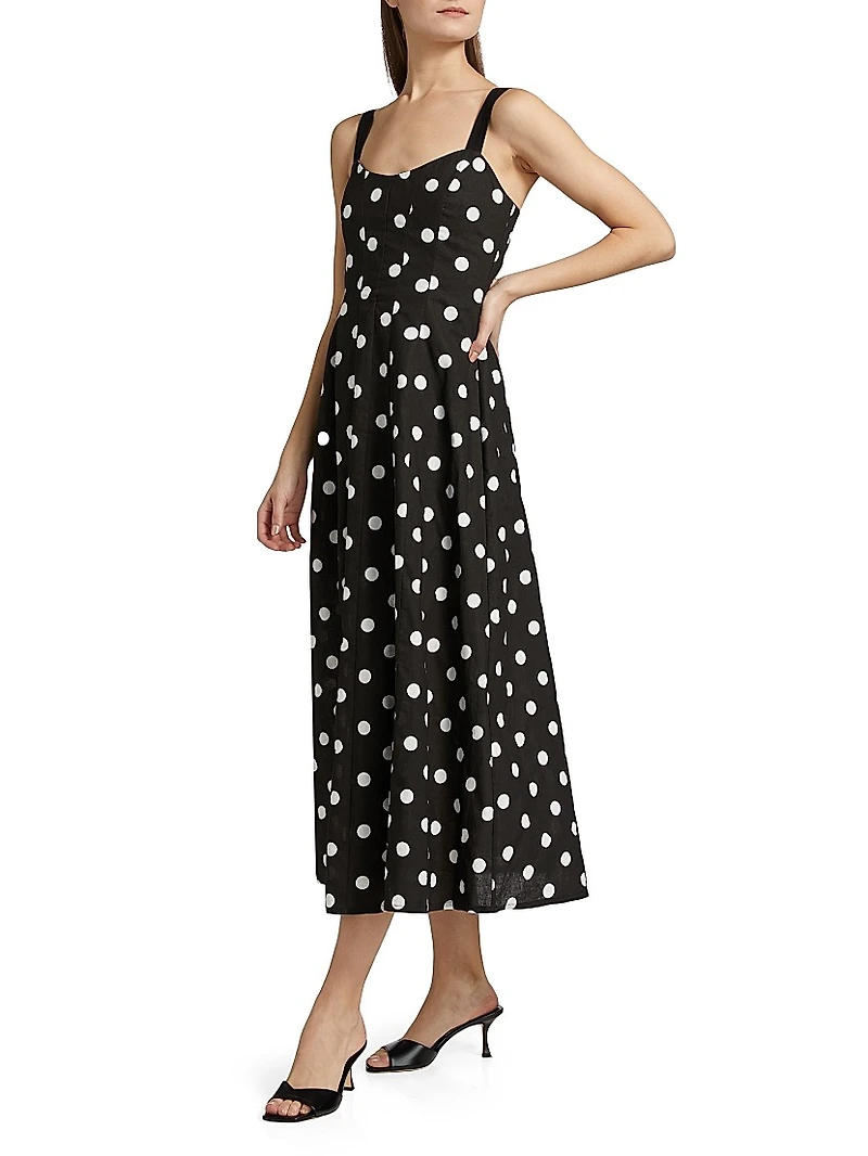 Clementine Polka Dot Maxi Dress