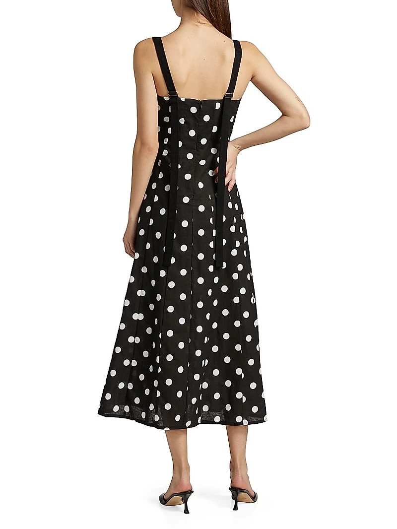 Clementine Polka Dot Maxi Dress