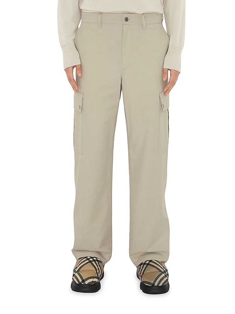 Cotton-Blend Cargo Pants