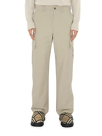 Cotton-Blend Cargo Pants