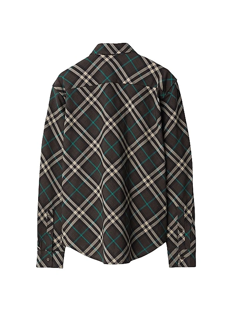 Check Wool-Blend Shirt