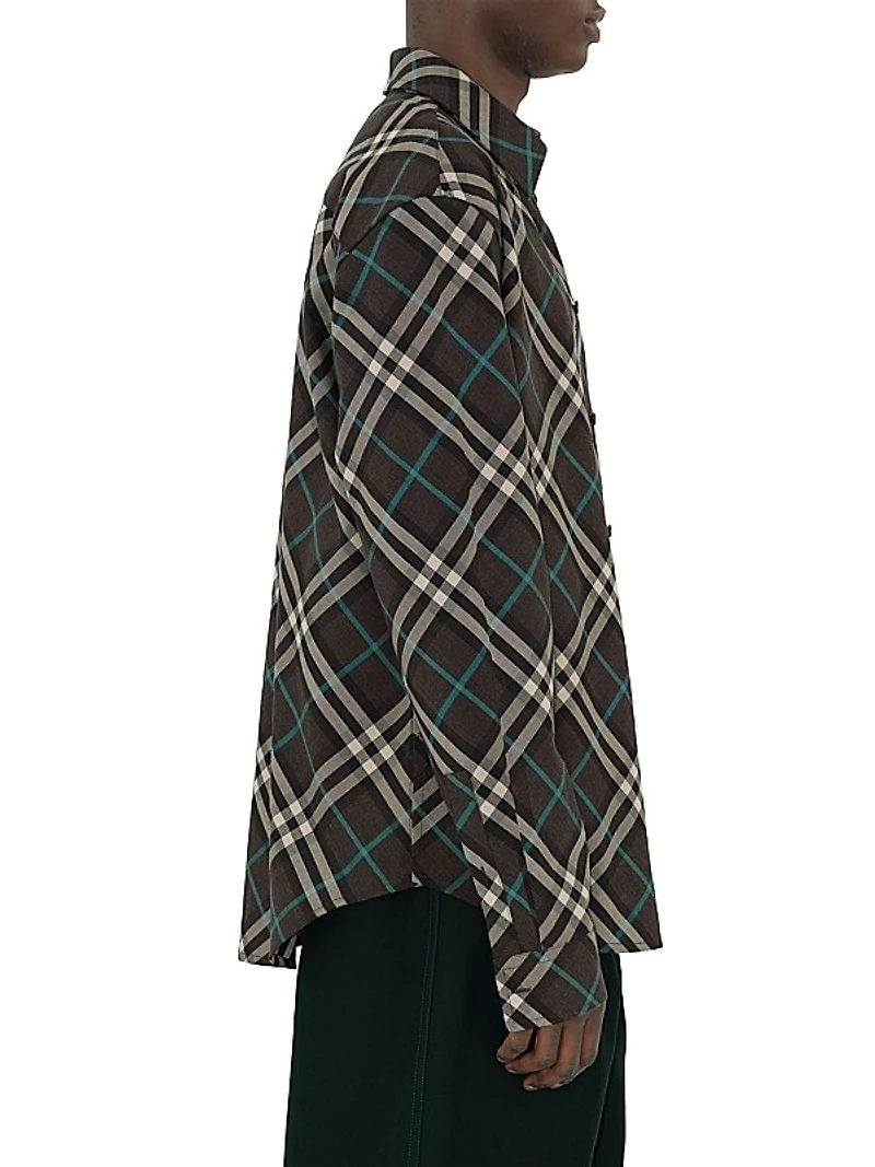 Check Wool-Blend Shirt