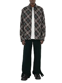 Check Wool-Blend Shirt