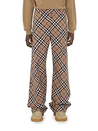 Linden Check Wool-Blend Pants