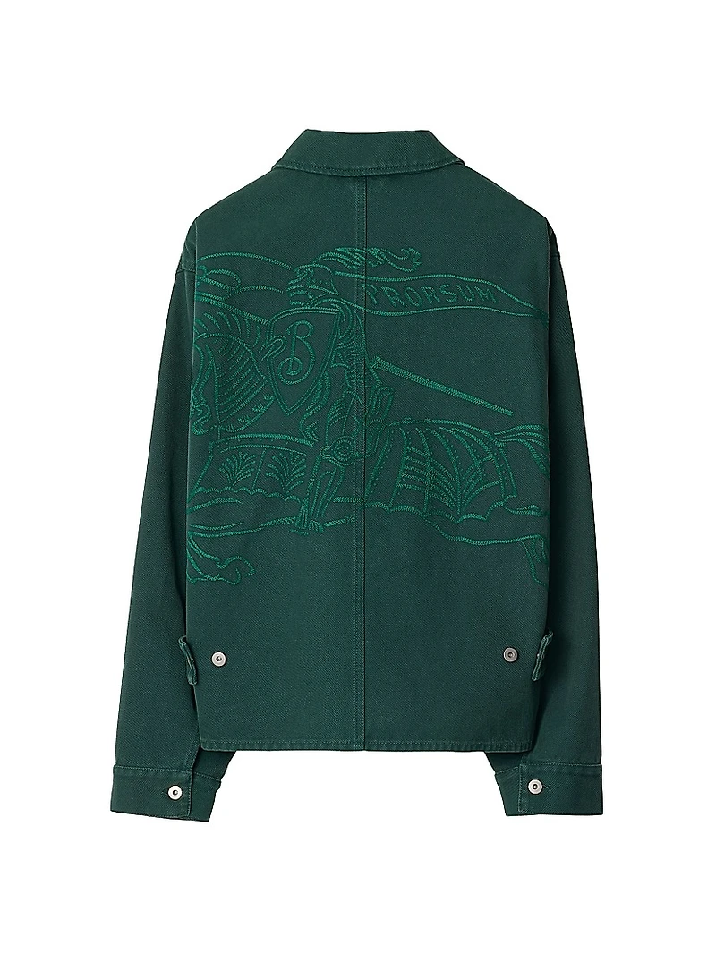 Cotton Oversized Button-Front Shirt