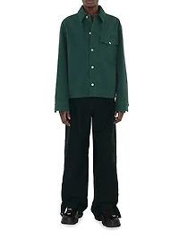 Cotton Oversized Button-Front Shirt