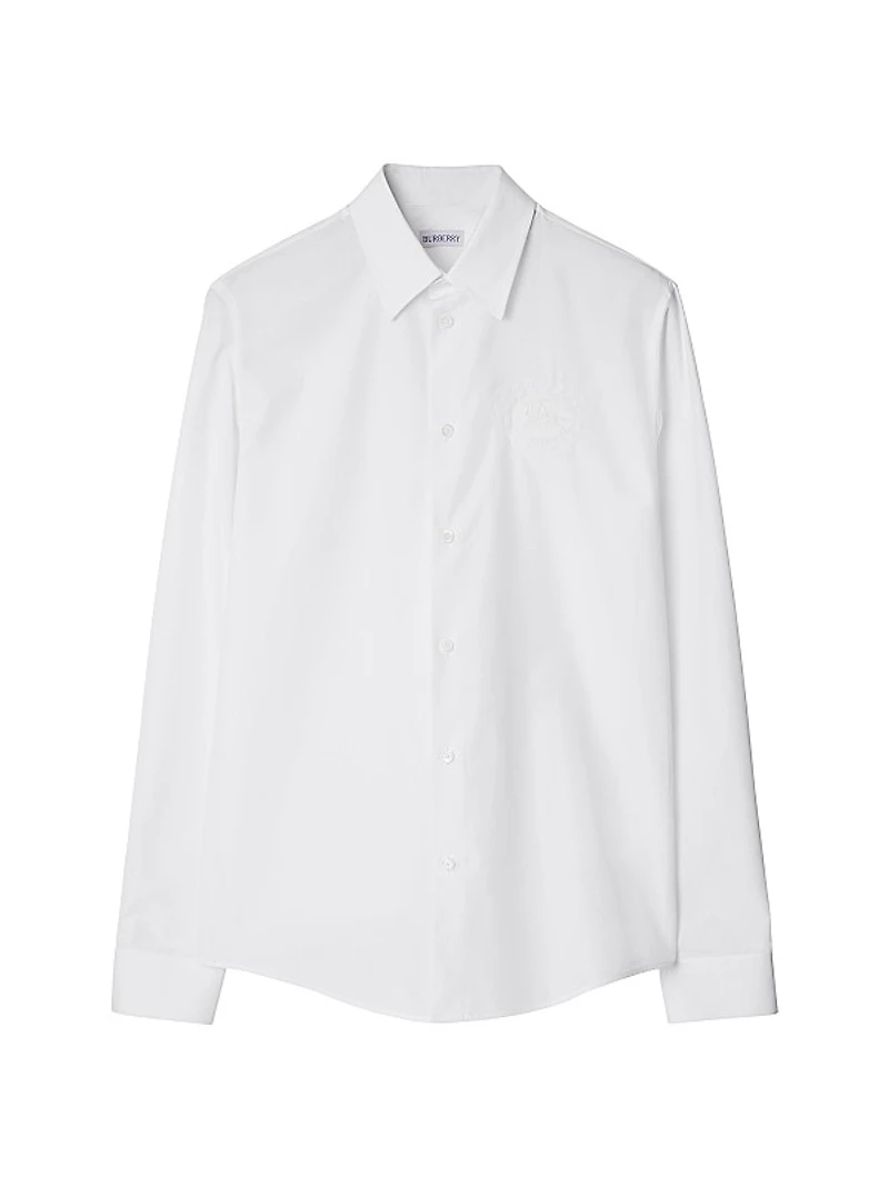 Cotton Button-Front Shirt