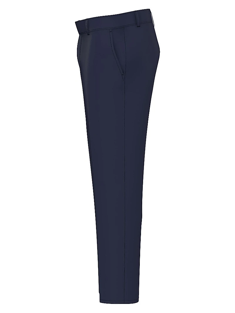 Wool Flat-Front Trousers