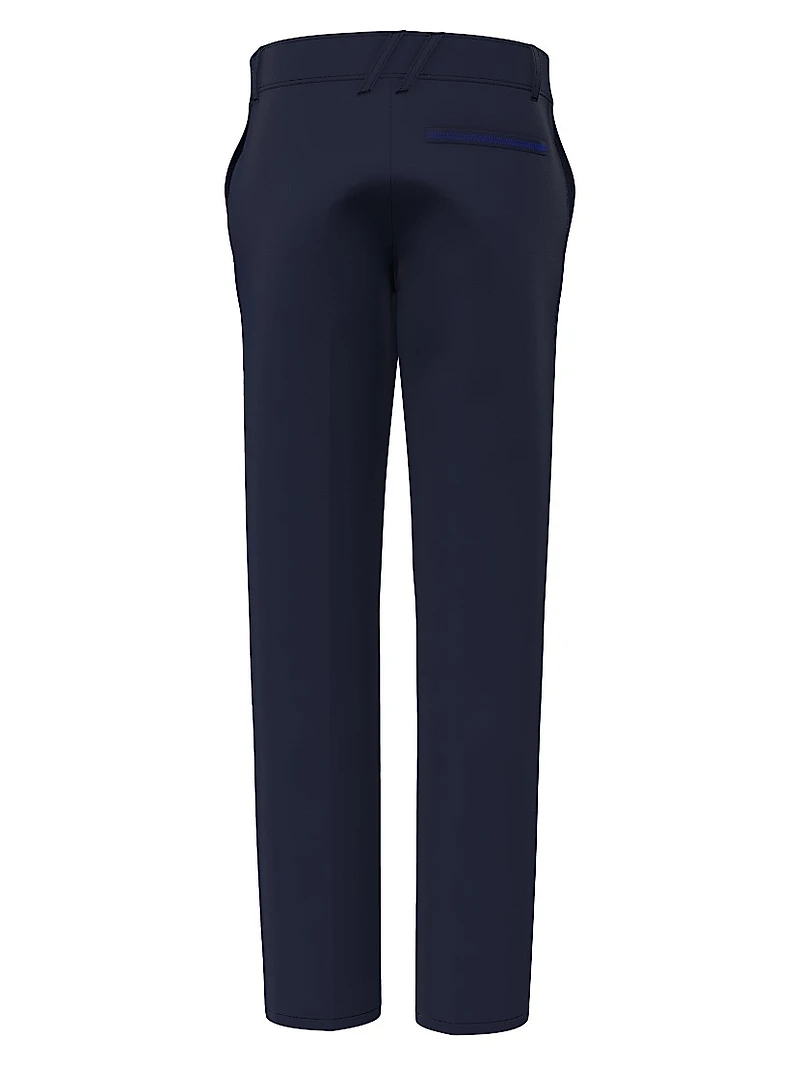 Wool Flat-Front Trousers