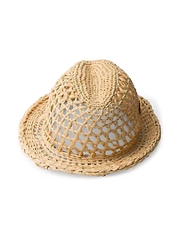 Woven Fabric Fedora