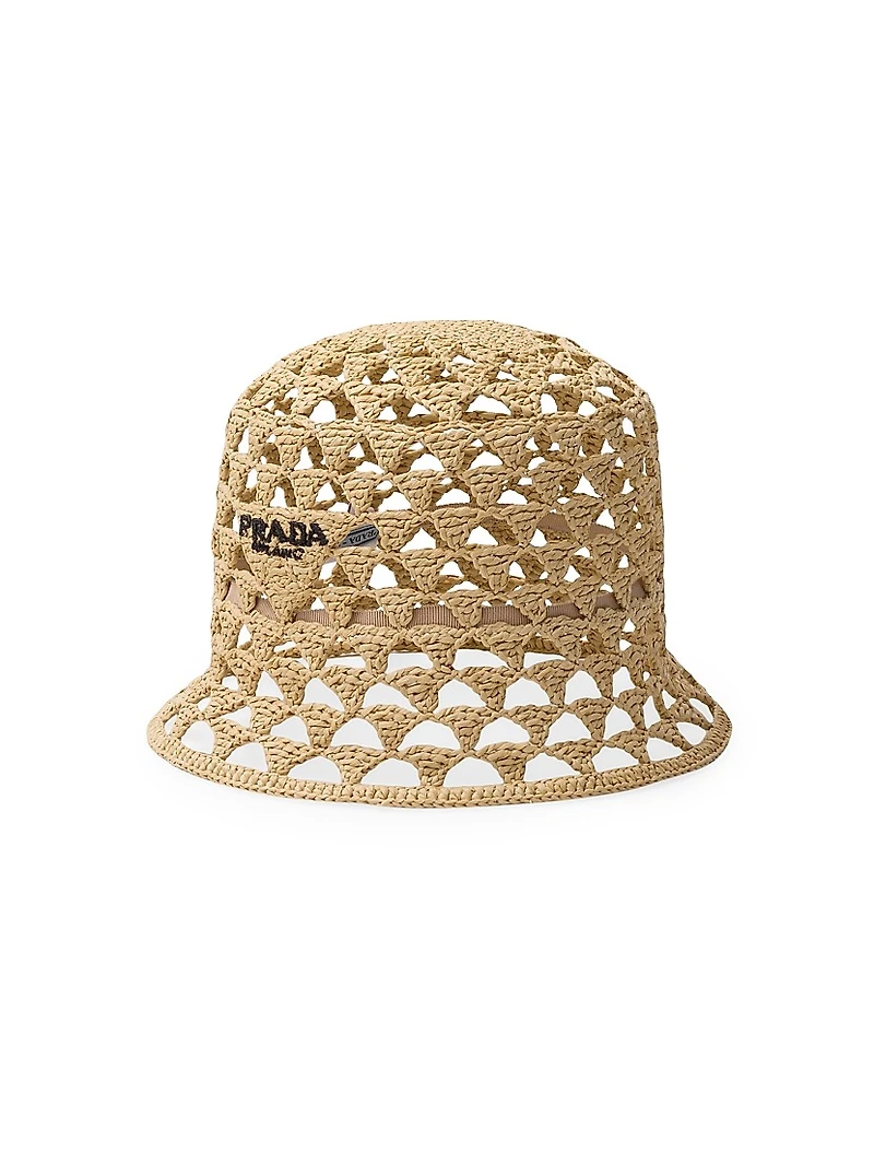 Woven Fabric Bucket Hat