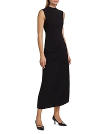 Kempsey Crepe Draped Maxi Dress