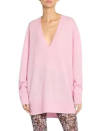 Larana Silk-Blend V-Neck Sweater