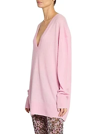 Larana Silk-Blend V-Neck Sweater