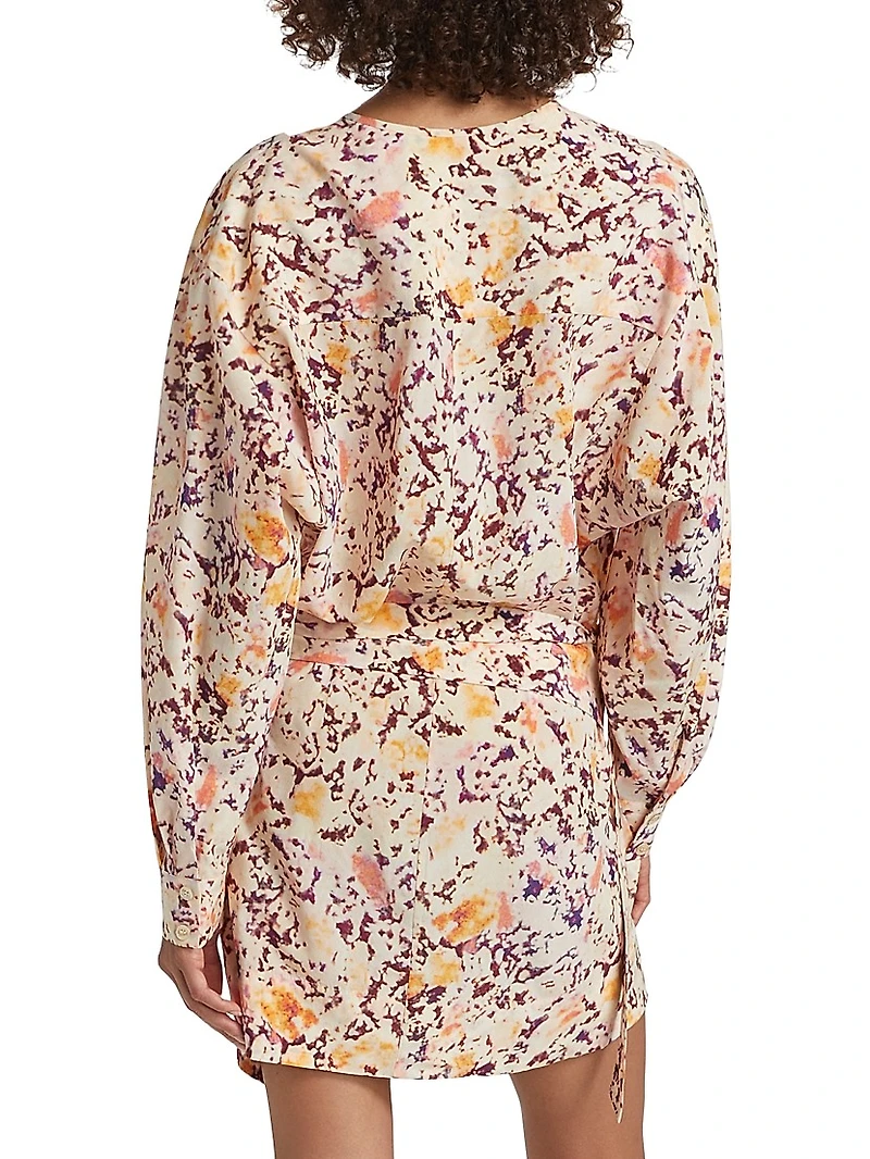 Habla Silk-Blend Minidress