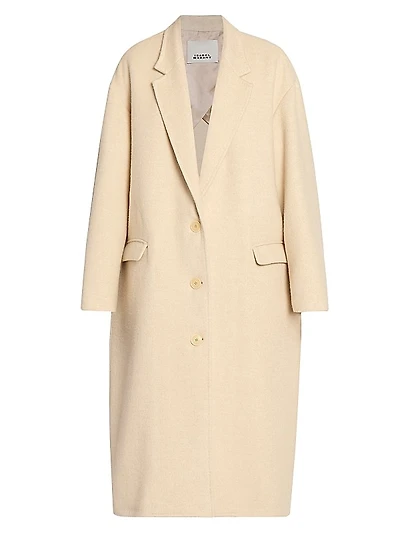Efezia Single-Breasted Wool-Blend Coat