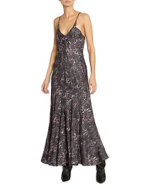Manelia Animal-Print Sleeveless Maxi Dress