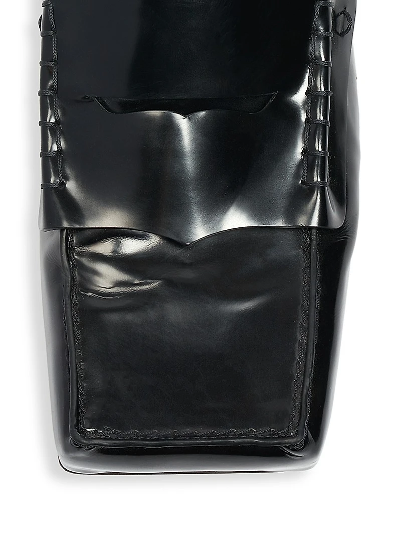 Les Mocassins Carre Leather Loafers