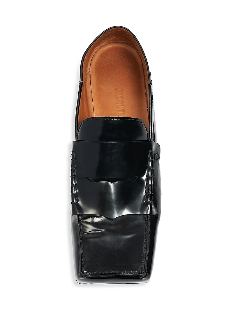 Les Mocassins Carre Leather Loafers