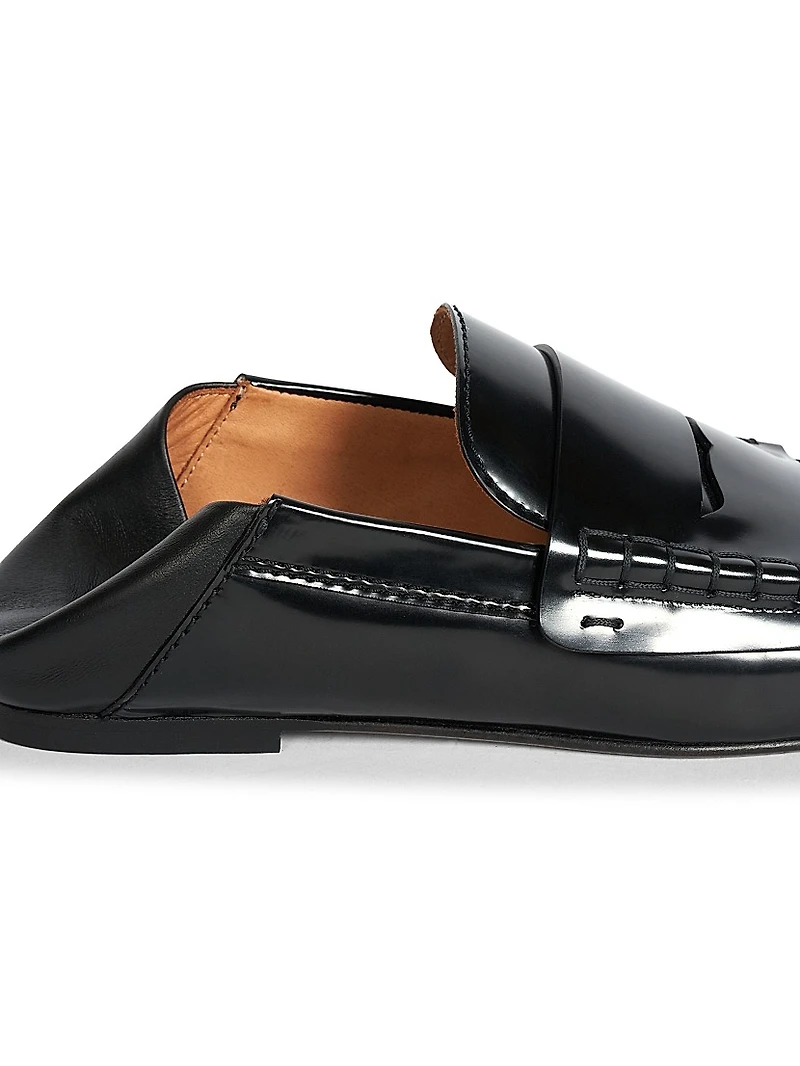 Les Mocassins Carre Leather Loafers