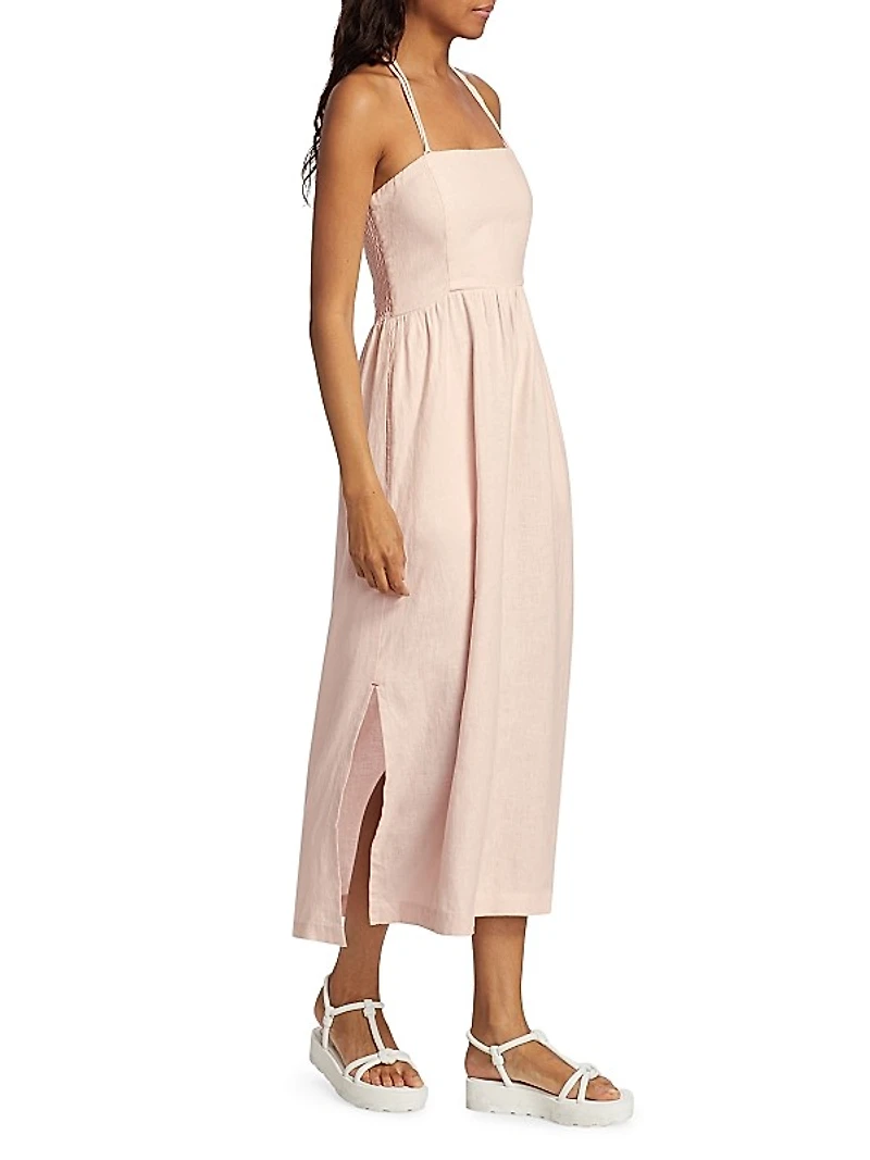 Alden Cotton Halter Maxi Dress