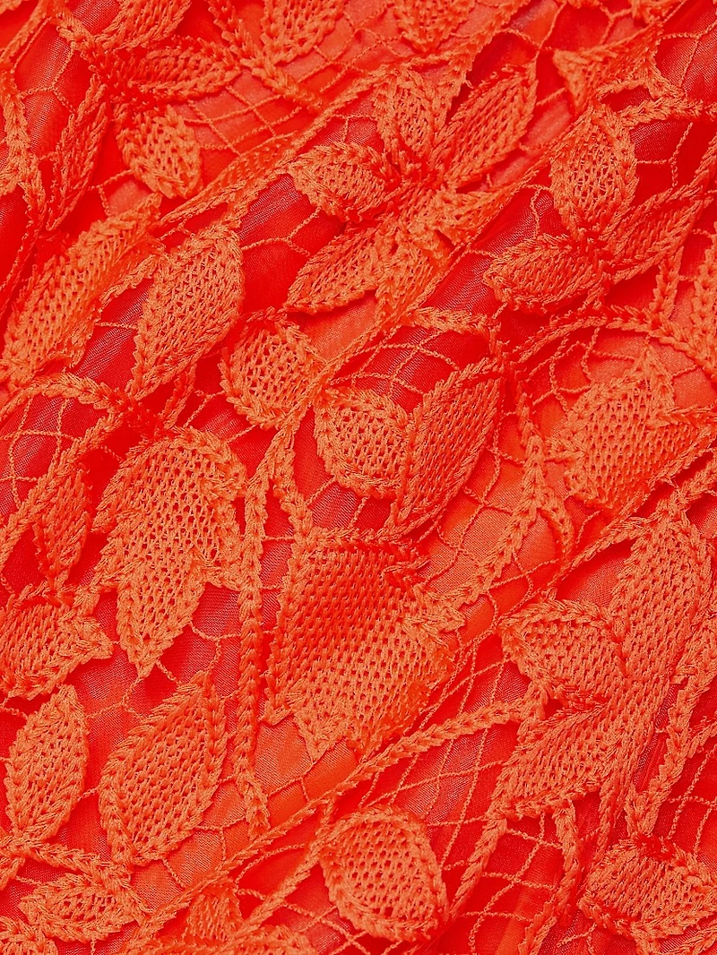 Carreen Floral Lace Slit Skirt