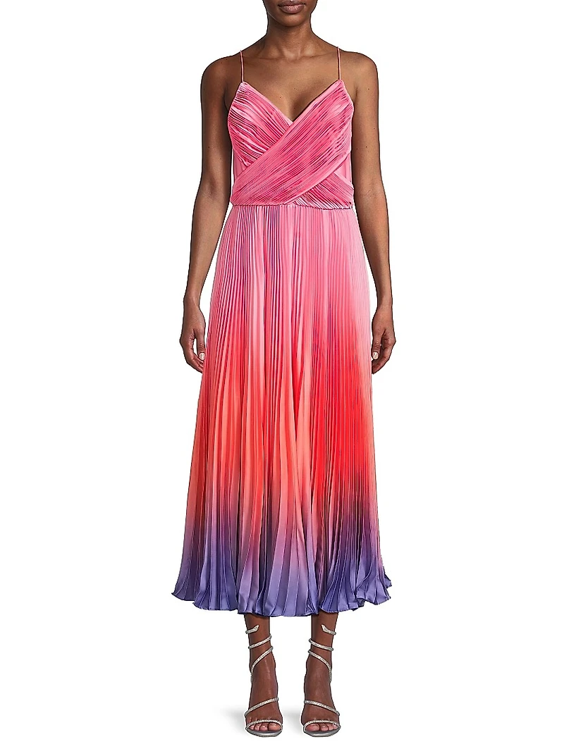 Fiji Pleated Midi Dress