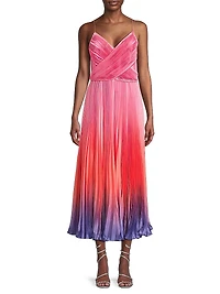 Fiji Pleated Midi Dress