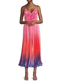 Fiji Pleated Midi Dress