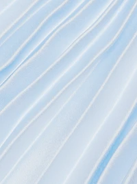 Estie Satin Pleated One-Shoulder Minidress