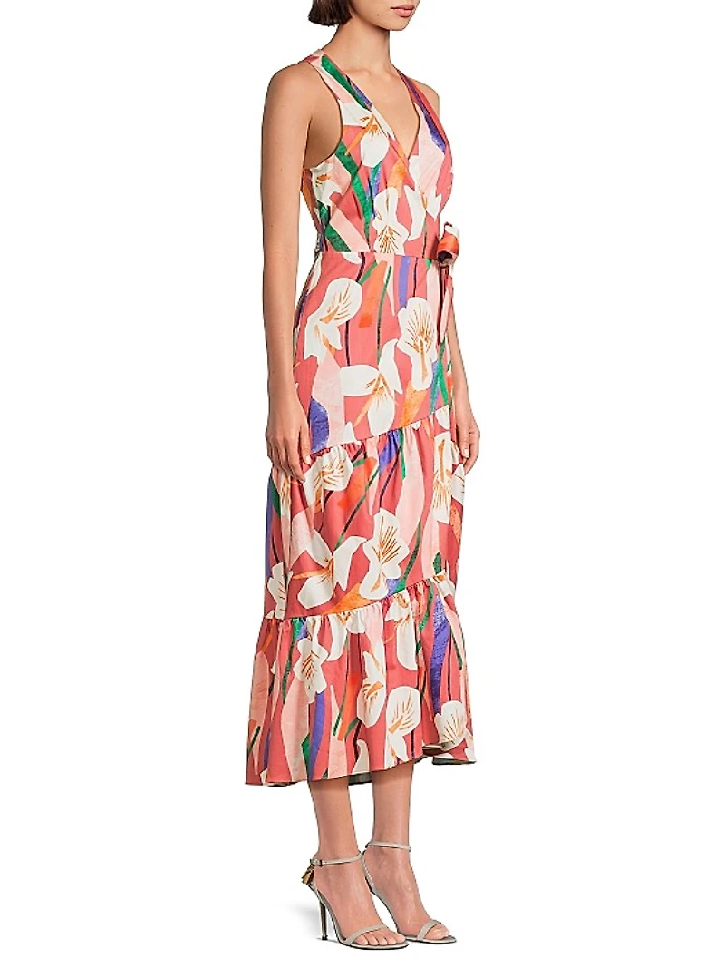 Stace Wrap Midi-Dress