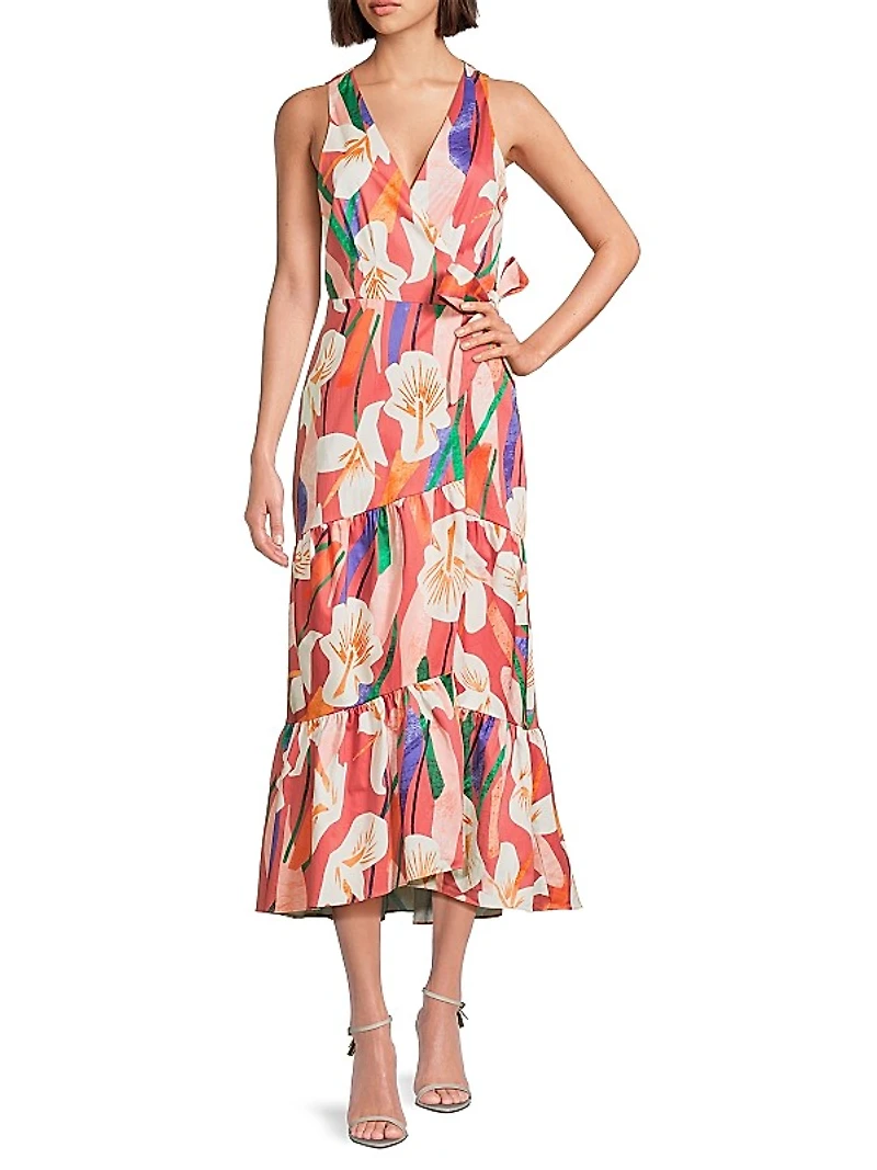 Stace Wrap Midi-Dress