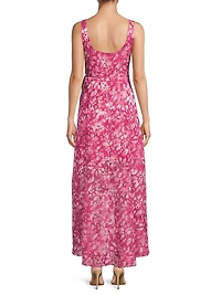 Isadora Floral Wrap High-Low Dress