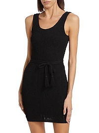 Bubble Pointelle Knit Minidress