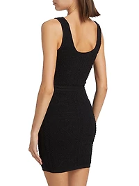 Bubble Pointelle Knit Minidress