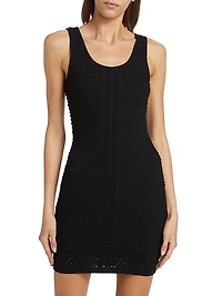 Bubble Pointelle Knit Minidress