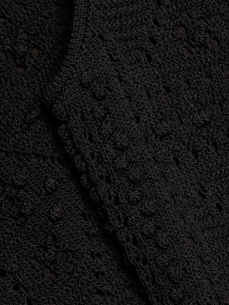 Bubble Pointelle Knit Minidress