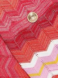 Multi Metallic Zig-Zag Tank Minidress