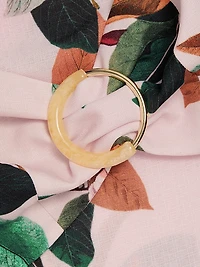 Magnolia Printed O-Ring Bralette Top